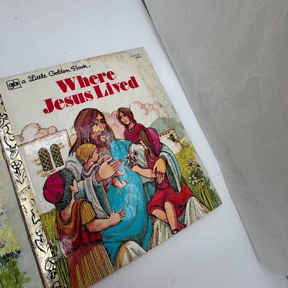 Lot of 9 Little Golden Books Bible Stories 1974–1986 Golden Press Acceptable - Picture 9 of 9